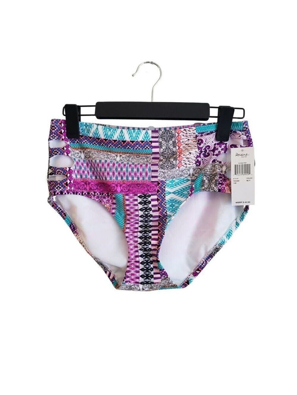 Raisins Curve Cut Out Bikini Bottom Size 14W